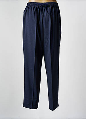 Pantalon droit taille élastique bleu GEVANA femme