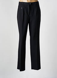 Pantalon droit fermeture zippée sous rabat boutonné noir STEILMANN femme