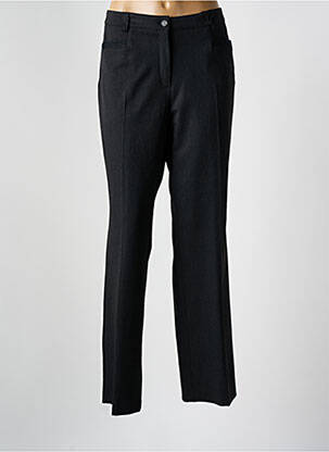Pantalon droit fermeture zippée sous rabat boutonné gris STEILMANN femme