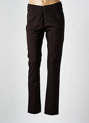 Pantalon slim poches marron I.QUING femme