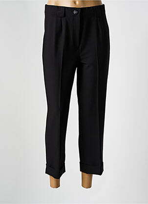 Pantalon 7/8 taille élastique noir FRED SABATIER femme