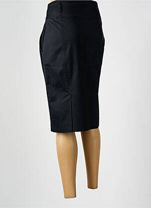 Jupe mi-longue fermeture zip latéral noir D.EXTERIOR femme