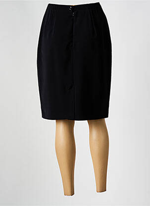 Jupe mi-longue coupe droite noir MODISSIMO femme
