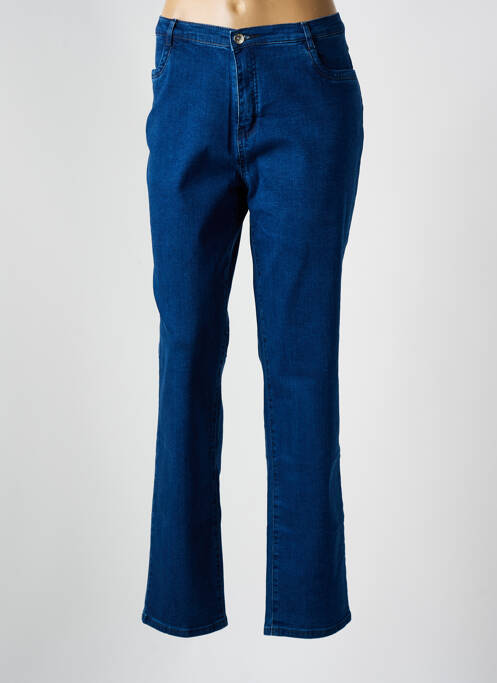 Jeans coupe slim bleu I.QUING pour femme