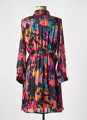 Robe courte manches longues manches longues rose LILIE ROSE femme