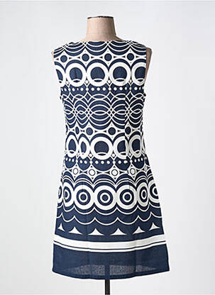 Robe courte sans manche sans manche bleu SWEET MISS femme