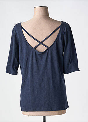 T-shirt manches mi-longues manches courtes bleu ÉTYMOLOGIE femme