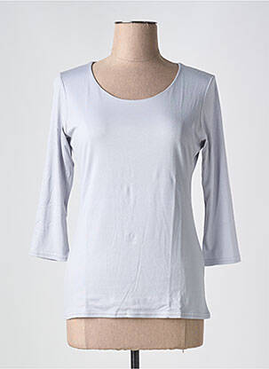 T-shirt manches 3/4 manches 3/4 gris VANGO femme