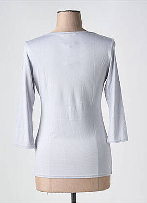 T-shirt manches 3/4 manches 3/4 gris VANGO femme