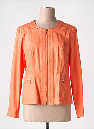 Veste casual poches orange SIGNATURE femme