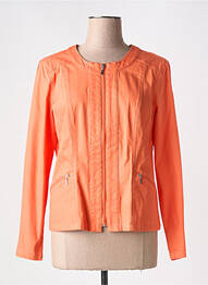Veste casual poches orange SIGNATURE femme