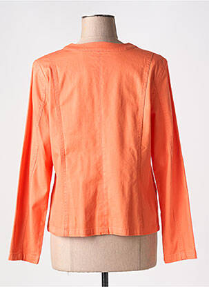 Veste casual poches orange SIGNATURE femme
