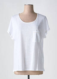 T-shirt coupe droite manches courtes blanc JULIE GUERLANDE femme