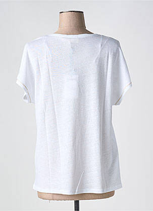 T-shirt coupe droite manches courtes blanc JULIE GUERLANDE femme