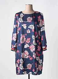 Robe courte manches 3/4 manches 3/4 bleu BARILOCHE femme