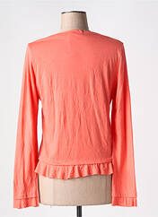 Gilet manches longues orange MALOKA pour femme seconde vue