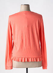 Gilet manches longues orange MALOKA pour femme seconde vue