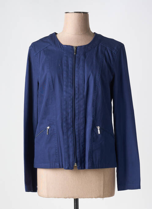 Veste casual poches bleu SIGNATURE femme