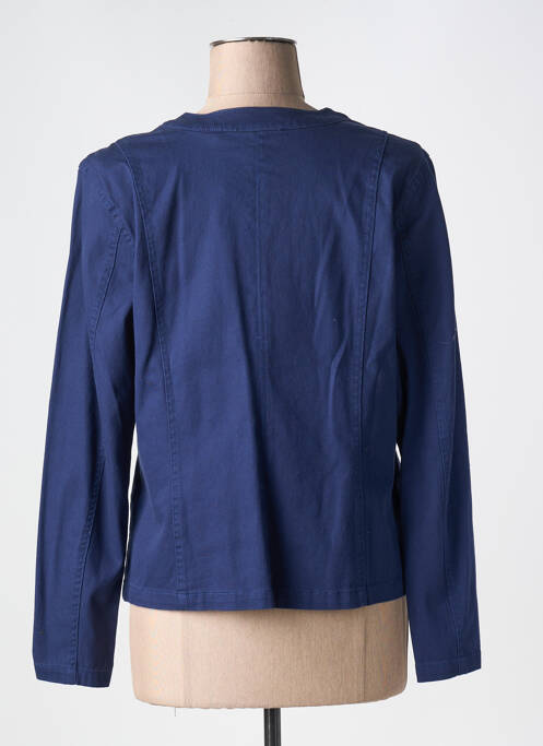 Veste casual poches bleu SIGNATURE femme