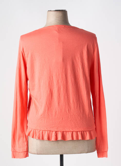 Gilet manches longues orange MALOKA pour femme