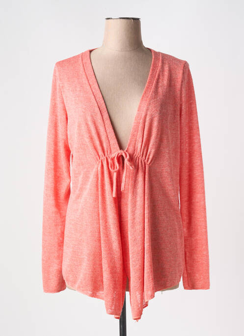 Gilet manches longues orange RENATTO BENE pour femme