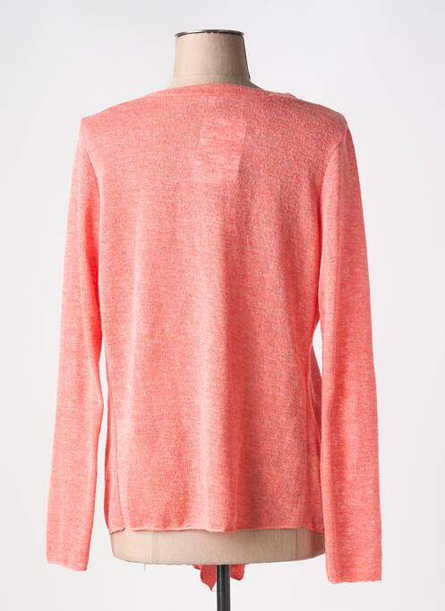 Gilet manches longues orange RENATTO BENE pour femme