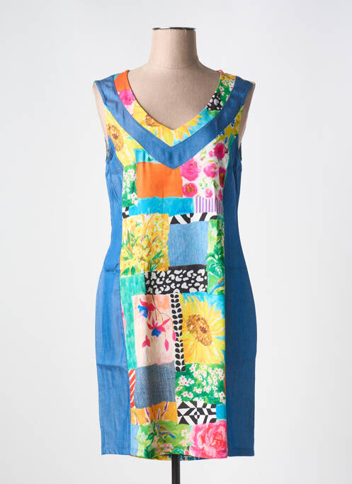 Robe courte bleu MALOKA pour femme