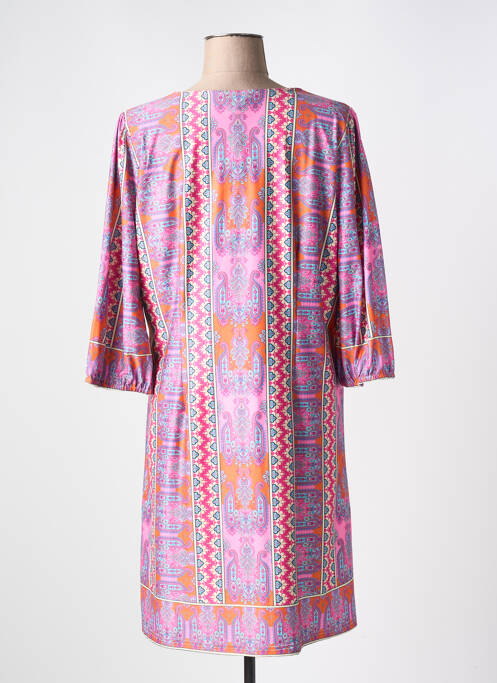 Robe mi-longue rose K-DESIGN pour femme