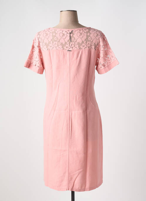 Robe mi-longue rose MALOKA pour femme