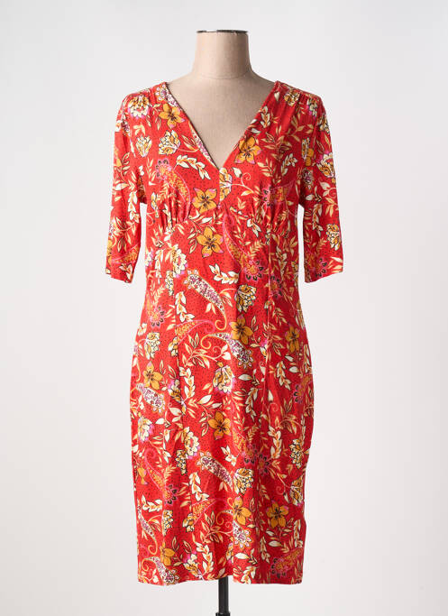 Robe mi-longue rouge 7 SEASONS pour femme