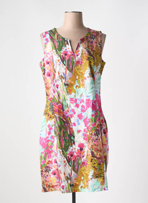 Robe mi-longue vert MALOKA pour femme