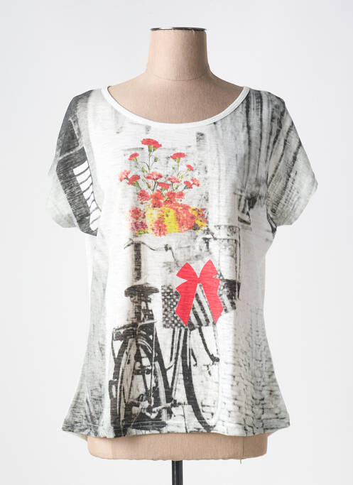 T-shirt gris PAUL BRIAL pour femme