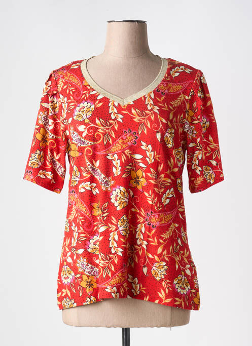 T-shirt rouge 7 SEASONS pour femme