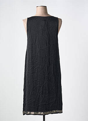 Robe mi-longue sans manche sans manche noir NÜ femme