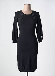 Robe mi-longue manches longues manches longues noir LIU JO femme
