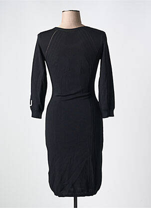 Robe mi-longue manches longues manches longues noir LIU JO femme