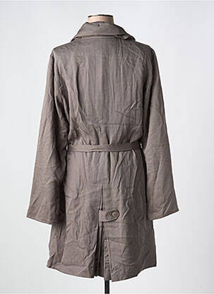 Trench finition intérieure doublée sans capuche gris NÜ femme