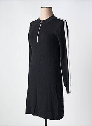 Robe mi-longue manches longues manches longues noir I.CODE (By IKKS) femme