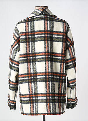 Manteau court coupe droite sans capuche beige LPB femme