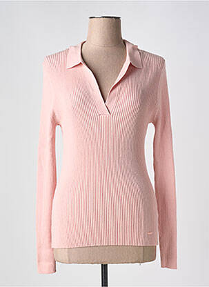 Pull coupe cintrée manches longues rose SALSA femme