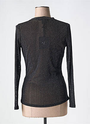 Top stretch manches longues noir NÜ femme