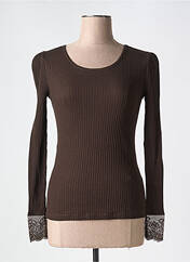 T-shirt marron CREAM pour femme seconde vue