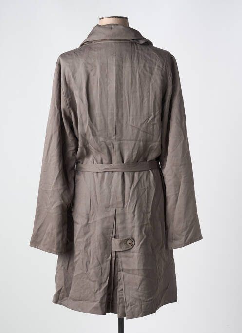 Trench finition intérieure doublée sans capuche gris NÜ femme