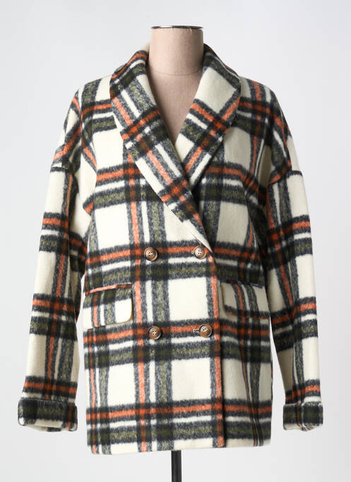 Manteau court beige LPB pour femme