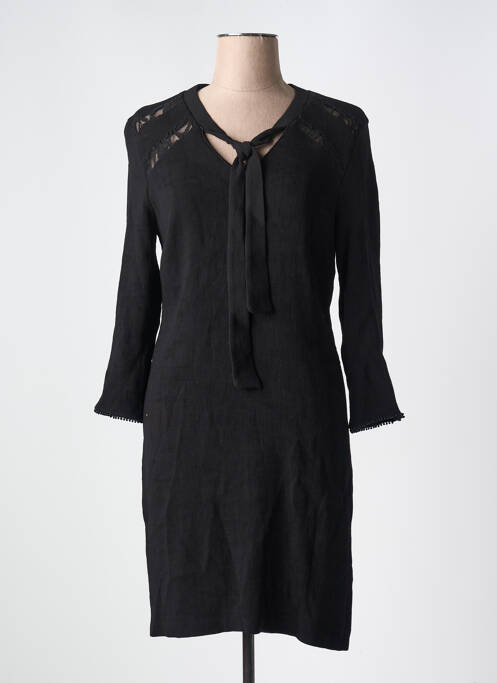 Robe mi-longue noir ONE STEP pour femme