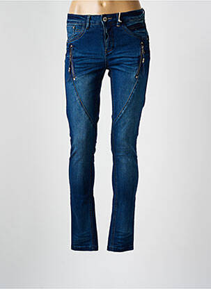 Jeans coupe slim stretch taille normale bleu CREAM femme