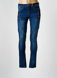 Jeans coupe slim stretch taille normale bleu CREAM femme