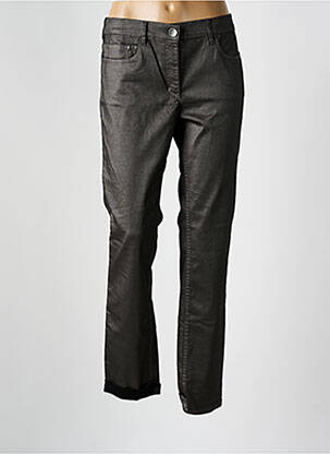 Pantalon droit stretch taille normale noir ZERRES femme
