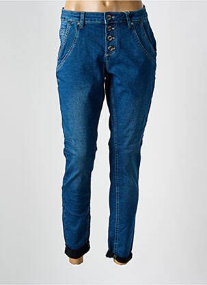 Jeans coupe slim stretch taille normale bleu CREAM femme