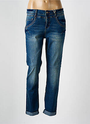 Jeans coupe slim stretch taille normale bleu CREAM femme
